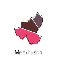 map of Meerbusch design, World map country vector illustration template