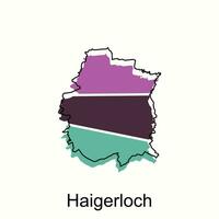 vector map of Haigerloch. Borders of for your infographic. Vector illustration design template