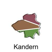 vector map of Kandern. Borders of for your infographic. Vector illustration design template
