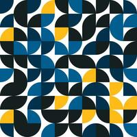 Vector illustration of Abstract pattern background with blue and yellow colors