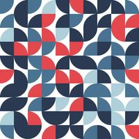 Vector illustration of Abstract pattern background with blue and red colors