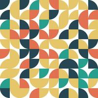 Vector illustration of Abstract pattern background with blue, red and yellow colors