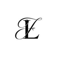 Initial letter LF, overlapping elegant monogram logo, luxury vector letter LF script logotype, LF luxury style icon