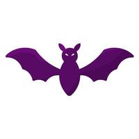 bat halloween fly night scary element icon vector