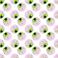 eye look halloween scary see pattern textile vector