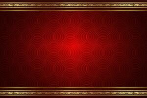 chinese new year style oriental background red gold frame window for your text space area seamless pattern template vector