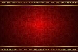 chinese new year style oriental background red gold frame window for your text space area seamless pattern template vector