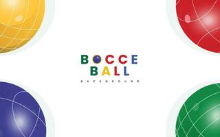 Many Colorful Bocce Ball Backgrounds Can be Used For Design Purposes with a Bocce Ball Sports Theme. vector