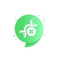non genetically modified, non-gmo vector icon