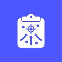 tactic or plan icon for web vector