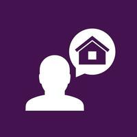 landlord or owner icon, vector