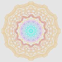 hermosa mandala ornamento diseño con geométrico circulo elemento hecho en vector realista lujo mandala antecedentes hermosa mandala diseño ilustración