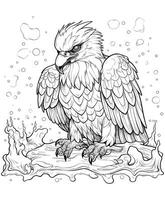 Eagle Coloring Pages Illustrations and Vectors