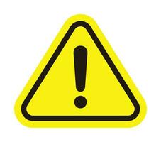 vector danger sign, warning sign, attention sign, exclamation mark. hazard warning icon. design for app and web