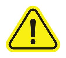 vector danger sign, warning sign, attention sign, exclamation mark. hazard warning icon. design for app and web