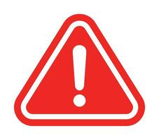 vector danger sign, warning sign, attention sign, exclamation mark. hazard warning icon. design for app and web