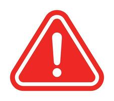 vector danger sign, warning sign, attention sign, exclamation mark. hazard warning icon. design for app and web