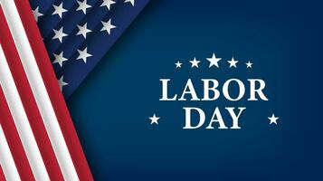 USA labor day celebration background template. United states national holiday banner design. Vector illustration