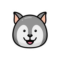 Simple Wolf lineal color icon. The icon can be used for websites, print templates, presentation templates, illustrations, etc vector