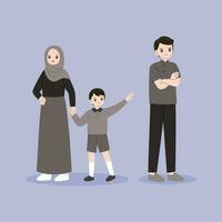 illustrations of unhappy divorce family vector