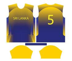 Srilanka cricket team sports kid design or Sri Lankan cricket jersey design vector