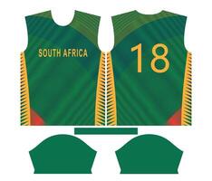 South Africa cricket team sports kid design or South africa cricket jersey design vector