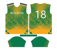 South Africa cricket team sports kid design or South africa cricket jersey design vector