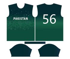 Pakistan cricket team sports kid design or Pakistan cricket jersey design vector