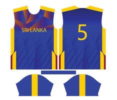 Srilanka cricket team sports kid design or Sri Lankan cricket jersey design vector