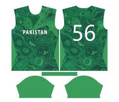 Pakistan cricket team sports kid design or Pakistan cricket jersey design vector