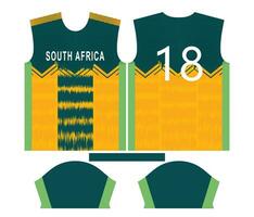 South Africa cricket team sports kid design or South africa cricket jersey design vector