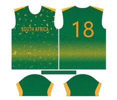 South Africa cricket team sports kid design or South africa cricket jersey design vector