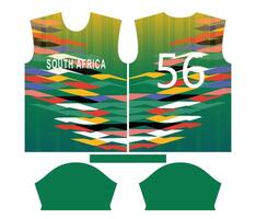 South Africa cricket team sports kid design or South africa cricket jersey design vector