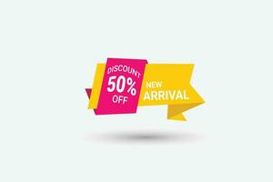 Discount 25 present off new arrival modern banner design vector