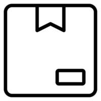 cardboard line icon vector