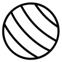 yoga ball line icon vector