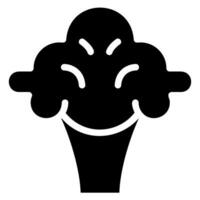 broccoli glyph icon vector