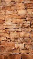 Brown stone wall texture background. ai generated photo