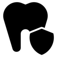 dental insurance glyph icon vector