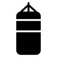 icono de glifo de bolsa de boxeo vector