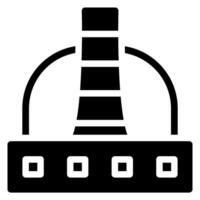 power plant glyph icon vector