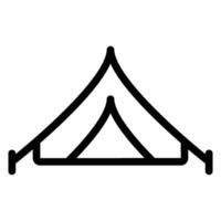 camping tent line icon vector