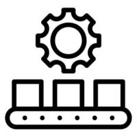 manufacture line icon vector