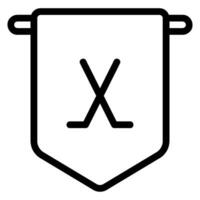 pennant line icon vector