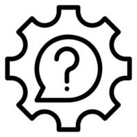 customer question line icon vector