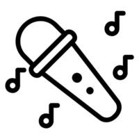 karaoke line icon vector