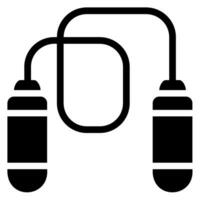 jump rope glyph icon vector