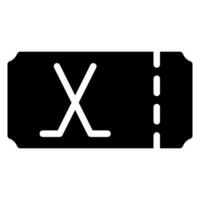 ticket glyph icon vector