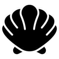 shell glyph icon vector