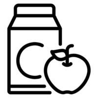 fruit juice line icon vector